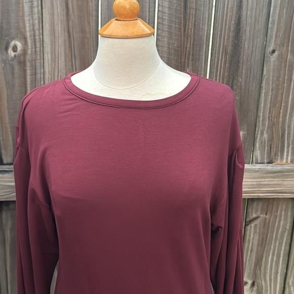 Fraiche by J maroon dress/tunic, size Large - Picture 2 of 4